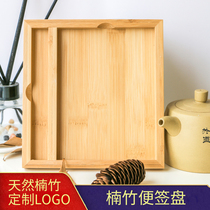 Bamboo simple Hostel Inn A6 paper note storage box Star hotel label paper convenience paper can be fixed logo