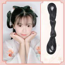 Ancient costume hair hoop lazy one soft hair bag Ming system Song-made hand disabled party hairclip style ancient style Hanfu wig shape
