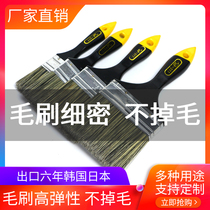 Brush does not shed hair high temperature resistant paint brush soft hair long handle silicone handle cleaning industry small and medium paint brush