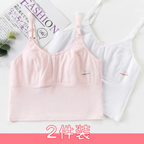 Developing middle school students small vest 9-12-15 years old junior high school students sling bra cotton girl underwear