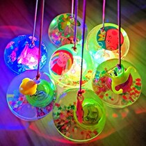 Yo-yo childrens luminous yo yo-yo automatic swing fancy bouncy ball flashing hair ball colorful night market stall