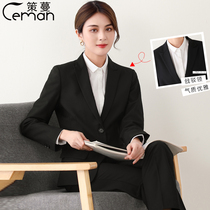  Suit suit female work temperament small suit jacket black student interview white-collar professional work clothes female formal wear