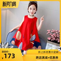  Girls dress Barabala 2021 summer sleeveless princess dress childrens skirt Little childrens dress fairy skirt