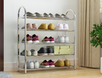 Stainless steel shoe rack shoe cabinet multi-layer simple household shoe rack dormitory storage economical shoe rack special price simple modern