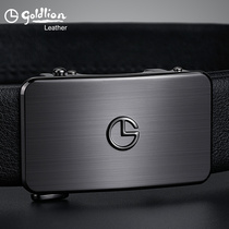 Jinlili leather leather luxury high-end business brand brand pure cowhide automatic buckle 2021 New Belt