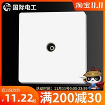 International electrician 86 concealed switch socket panel cable TV TV closed circuit video concealed TV socket