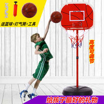 Childrens basketball hoop can lift indoor home home shooting frame 2-4-6-8 year old baby boy ball outdoor toy