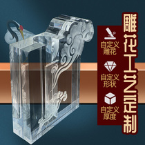 Torch display table Museum collection ornaments bracket decoration transparent display artwork relief base customization