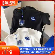 ADER ERROR joint Fox embroidery men and women couples short sleeve T-shirt spring and summer loose versatile top