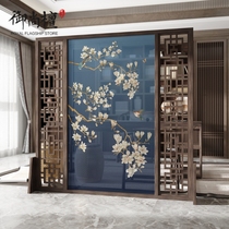 New Chinese screen partition living room modern simple entrance entrance entrance bedroom blocking home mobile seat screen