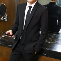 Small suit jacket mens 2021 new single West Korean version slim fashion casual black suit suit mens top