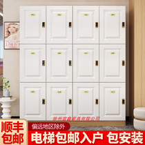 Wooden toilet center gymYoga gallery locker cabinet dance room beauty salon shop locker