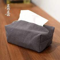 Paper towel storage cloth bag tea table facial tissue paper set tea ceremony cloth bag cotton linen paper bag paper towel box