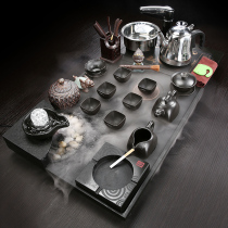 Water atomized Wujin Stone Tea Plate Simple Kung Fu Tea Set Household Ceramic Purple Sand Large Tea Set Fully Automatic