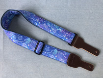 Handmade 5cm marine fossil guitar strap imported cotton guitar strap suitable for various types of guitar bass