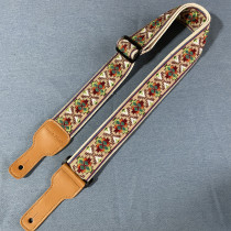 Pure hand - crafted 5 cm ultra - rod embroidered guitar strap guitar belt suitable for all types of guitar bass