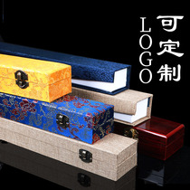 Folding fan empty fan box brocade box 7 inch 8 inch 9 inch 95 inch 10 inch gift fan box packaging gift box custom logo