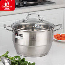 Germany imported 304 stainless steel pot soup pot thickened compound bottom small steamer household saucepan induction cooker gas stove