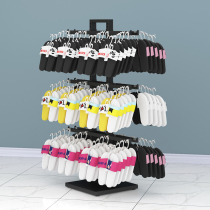 Slipper display rack display hanging shoes socks rack landing supermarket shoe shop Mid Island slippers shelf