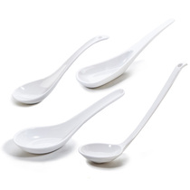 Melamine white tableware Hotel restaurant commercial plastic soup spoon spoon spoon spoon Restaurant imitation porcelain spoon small spoon