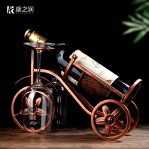 Red wine rack ornaments shelf household red wine cup holder creative foreign upside down tall cup holder red wine cabinet display rack wine bottle