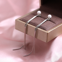 Freshwater Pearl Earline Female s925 Pure Silver Streaming Suear Accessories 2021 New Tide Earrings Temperament Retro Earrings