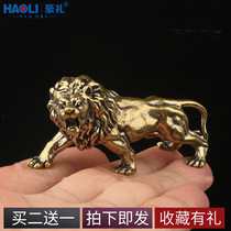 Brass pendulum Voldeland Lions Great Lions Great Peng Lions Spread Wings of the Animals Series Home Office Living Room Desktop Crafts