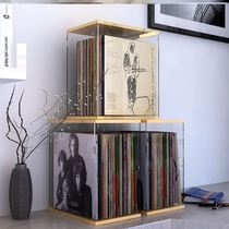 Vinyl record display rack Japanese storage box vinyl rack desktop CD rack vinyl collection box old record storage box