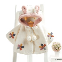 Korean baby baby coat winter dress thickened childrens clothing foreign baby cloak cloak newborn clothes 01-2-3 years old