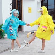Cartoon student backpack raincoat children primary and secondary school students hiking outdoor tourism boys and girls personality poncho
