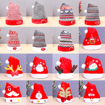 Christmas decorations and gifts Santa Claus hat Christmas hat adult hat thick velvet plush hat