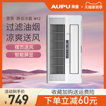 Opu Liangba kitchen integrated ordinary ceiling embedded air conditioner type negative ion remote control cold fan 1D