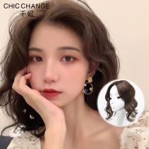 Real hair bangs wig female natural non-trace mini top head reissued hair sparse Wool Wool roll cover white hair cover