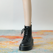 Thick-soled Martin boots womens 2021 new British style Song Yanfei same 6-hole 8-hole short boots spring and autumn single boots