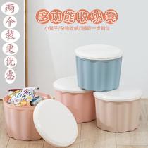 Multi-function storage stool adult can sit and store plastic stool toy storage box can be stacked