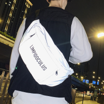 Chest Bag Male Boomer Personality Hip Hop Reflective Student Men Skew Satchel Large Capacity Single Shoulder Backpack Day System Sports Bag
