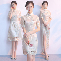 Cheongsam young girl skirt 2021 new summer fashion summer short improved version of the dress female Chinese style