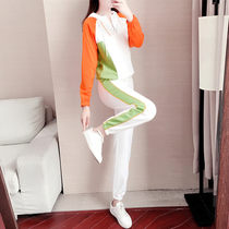 Casual Sports Suit Women Spring Autumn 2022 New Fashion Loose Foreign Gas Minus Age Net Red Soft Girl Clothing Two Sets