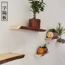 Wall shelf wall hanging plate bedroom bookshelf partition living room wall decoration Shelf shelf modern simplicity