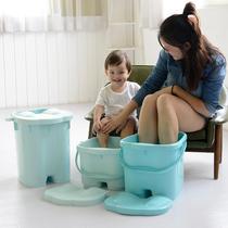 Health-preserving foot bath bucket over calf massage foot bath bucket for children's foot bath plastic foot washing portable household high-depth bucket