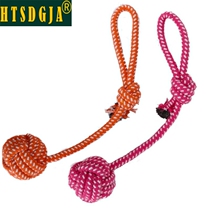 Bite rope dog toy with bite resistant pet puppy molar toy big dog puppies golden hair Teddy supplies