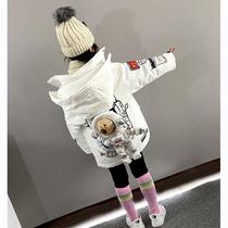 Bala Prince Balawz astronaut bear children down jacket 2021 New thick boy girl baby tide