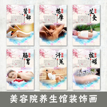 Beauty salon wall decoration hanging painting health Hall advertising poster beauty body Club background wall stickers mural