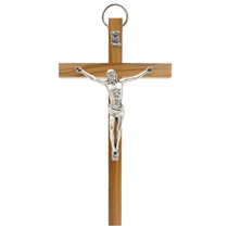 tzj Italy imported olive wood hand-held prayer or wall hanging cross 17x9 cm