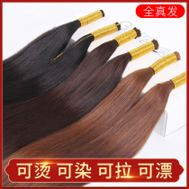 The crystal line is connected to the hair.
