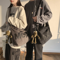 Day Faculty Retro Diagonal Satchel for men and women Original Juku Canvas Backpack Casual Minima Large Capacity Student Single Shoulder Bag