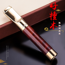 zobo genuine cigarette holder filter circulating type washable men solid wood manual thickness dual-purpose cigarette filter