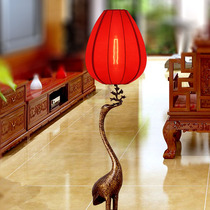 New Chinese floor lantern neoclassical Chinese style palace lantern antique turtle crane vintage living room Buddha Temple crane study