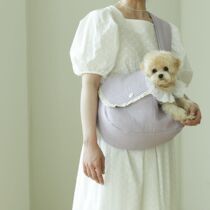 Spot Pet South Korea Bag Inclined Cross Dog Cat Bag Cat Bag Small Dog Portable Single Shoulder Carry-on Luggage With Bag