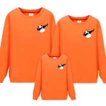 Fun parent-child clothing spring clothing 2020 new Chaoyi family three family decoration Tide brand Panda sweater cotton mother and child clothing